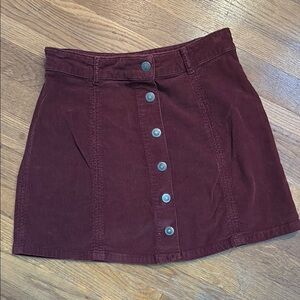 American Eagle Outfitters Red Mini A-line Skirt